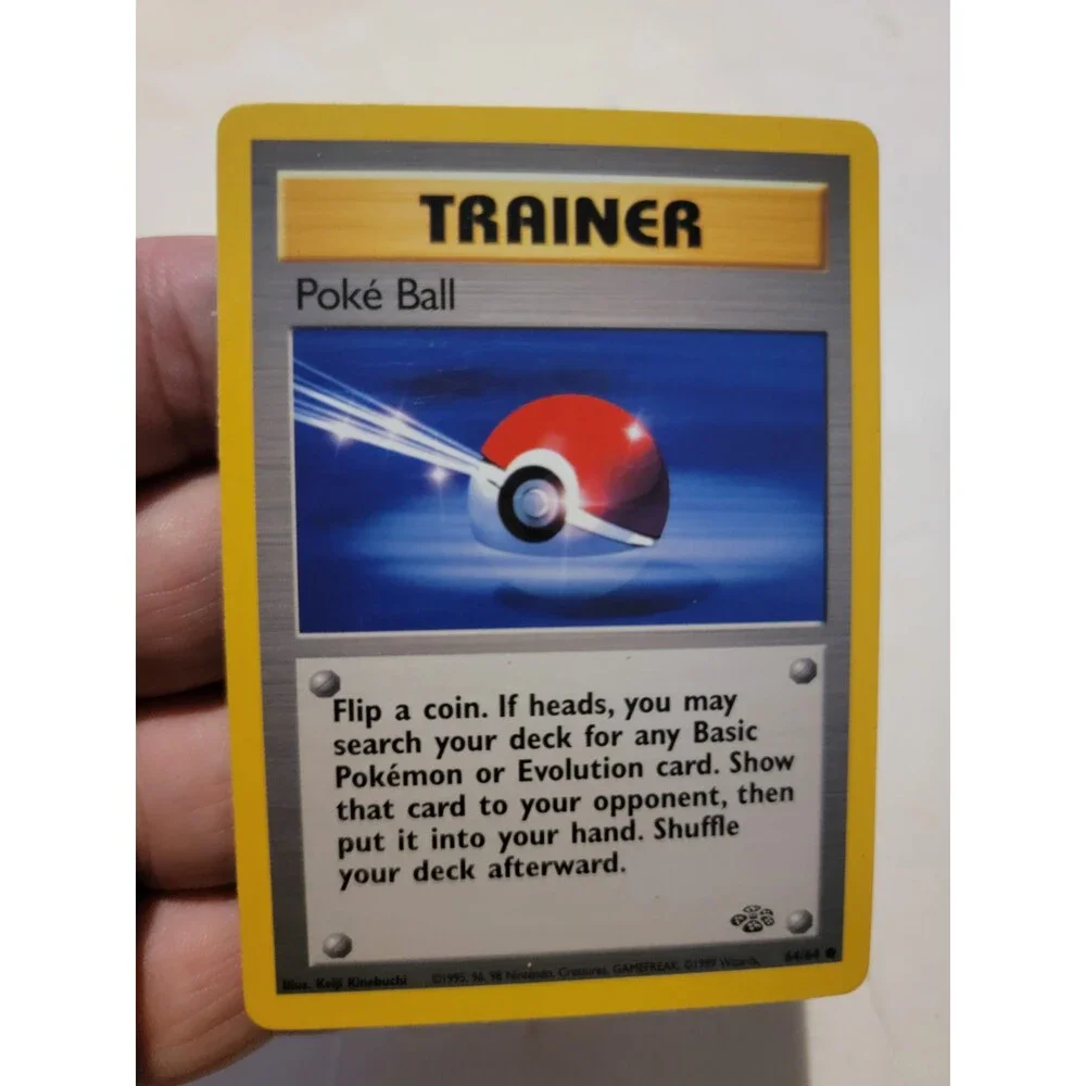 Pokemon TCG Card Vintage 1999 WOTC Game Freak Nintendo Trainer Poke Ball